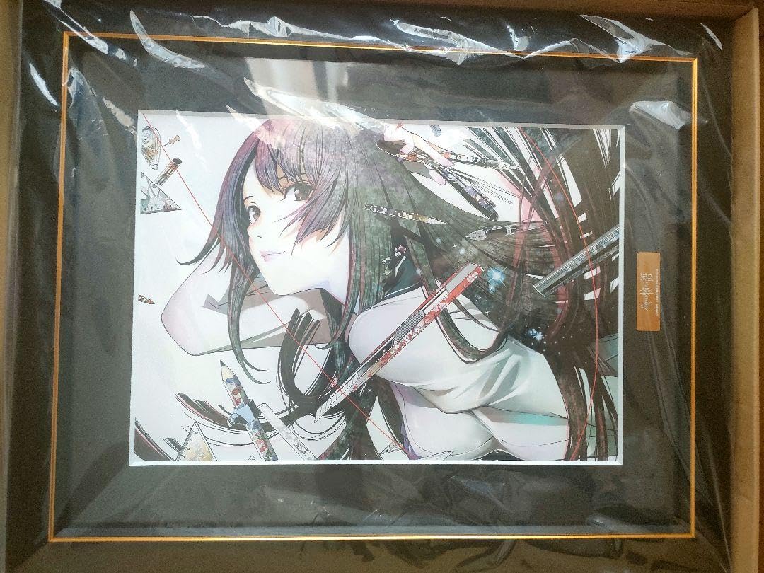 新品】推しちゃれ 化物語 くじ A賞 額装高精細複製画 キャラファイン