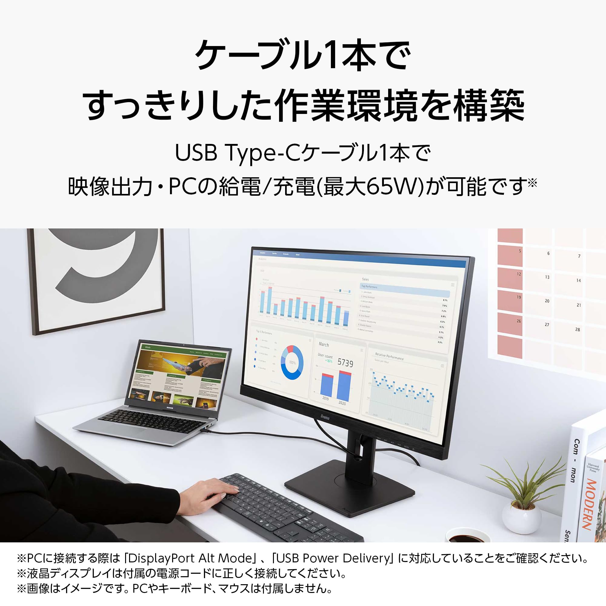 Amazon.co.jp: iiyama モニター ディスプレイ 27インチ WQHD USB Type