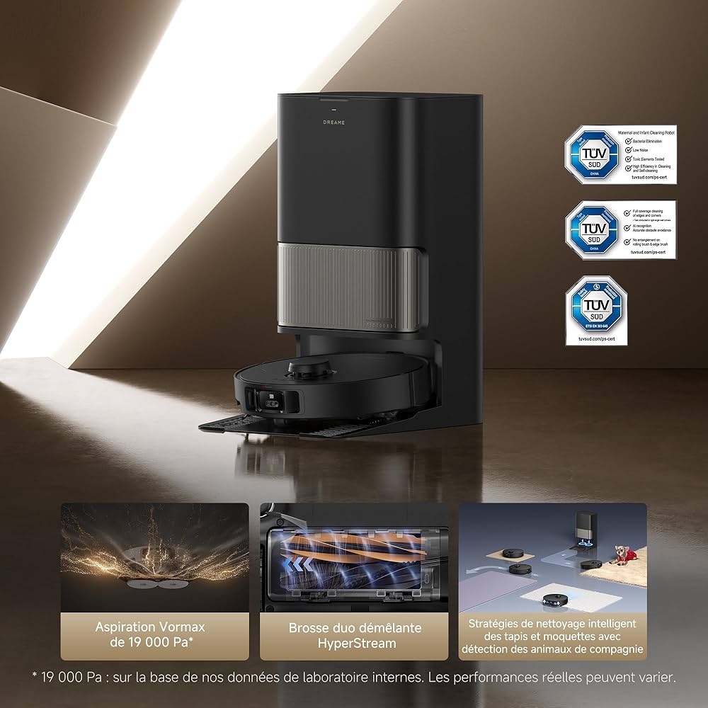 DREAME L40s Pro Ultra Robot Vacuum Cleaner, Automatic Emptying