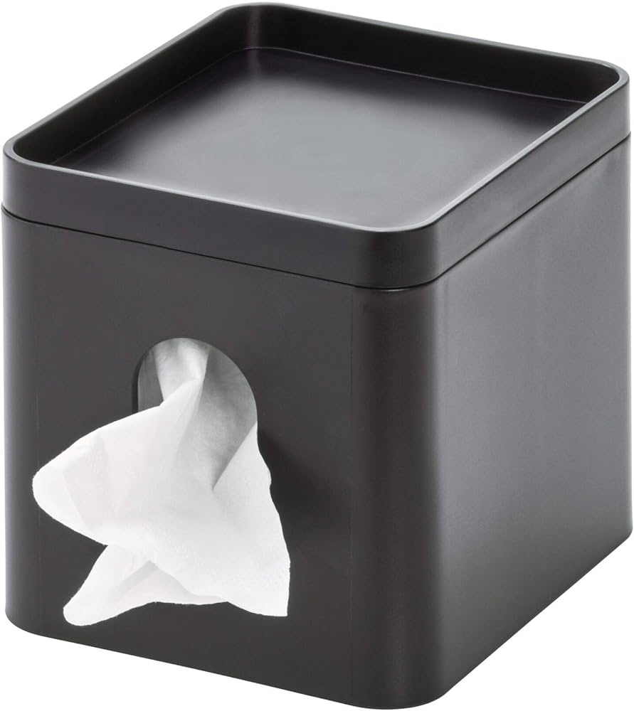 Amazon.com: iDesign Facial Tissue Box Cover with Storage Tray, The