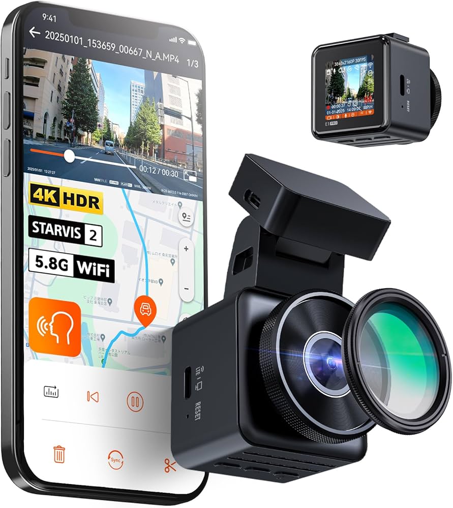 Amazon.co.jp: VANTRUE ドライブレコーダー 4K UHD 800万画素 STARVIS
