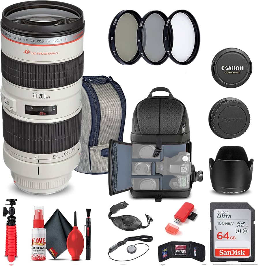Amazon.com : Canon EF 70-200mm f/2.8L USM Lens (2569A004) + Filter