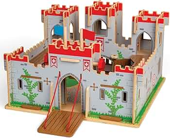 Amazon.com: Bigjigs Toys King George's Castle Wooden Toy for Kids