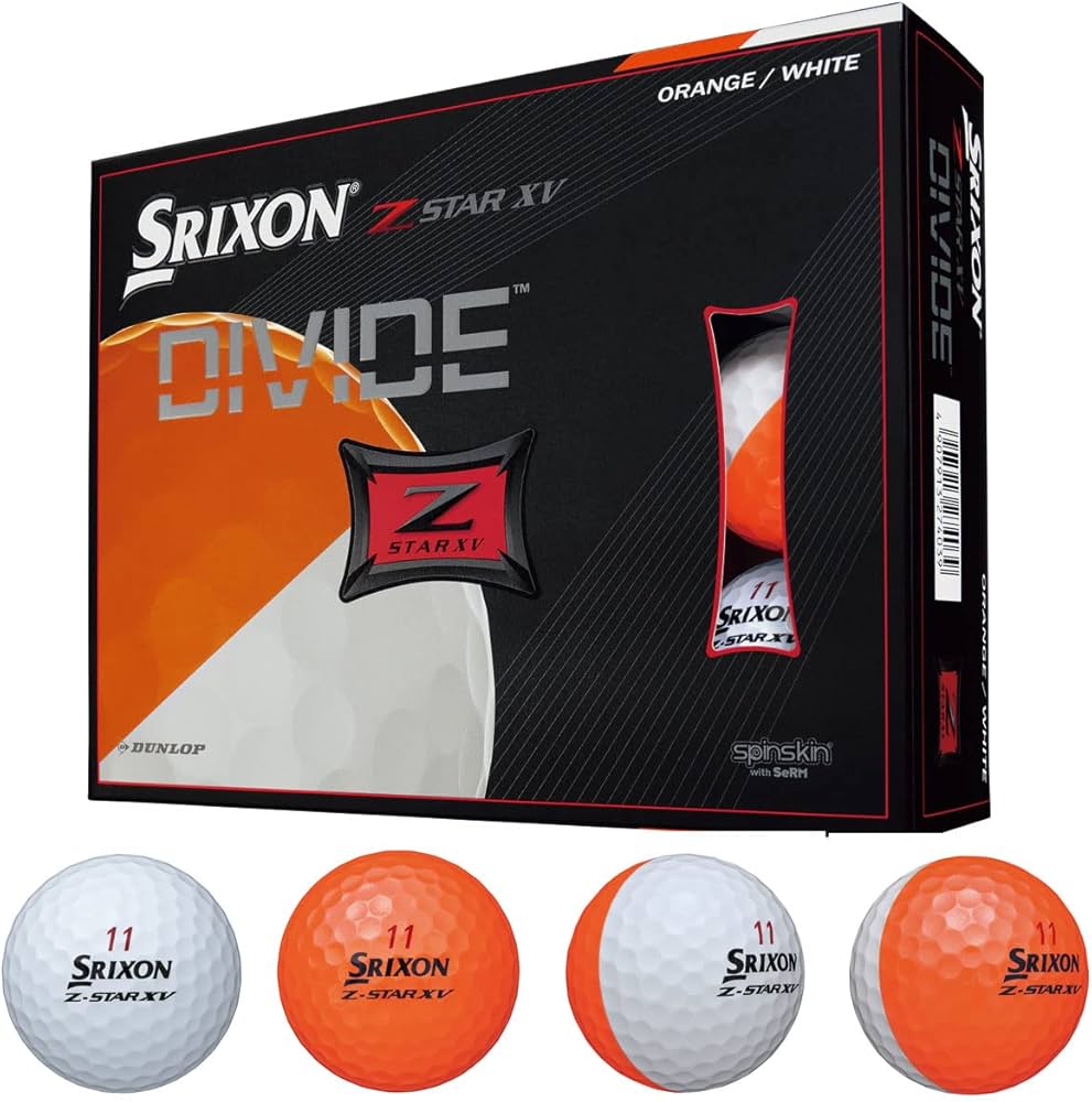 Amazon.co.jp: 2021 スリクソン Z-STAR XV DIVIDE ボール オレンジ