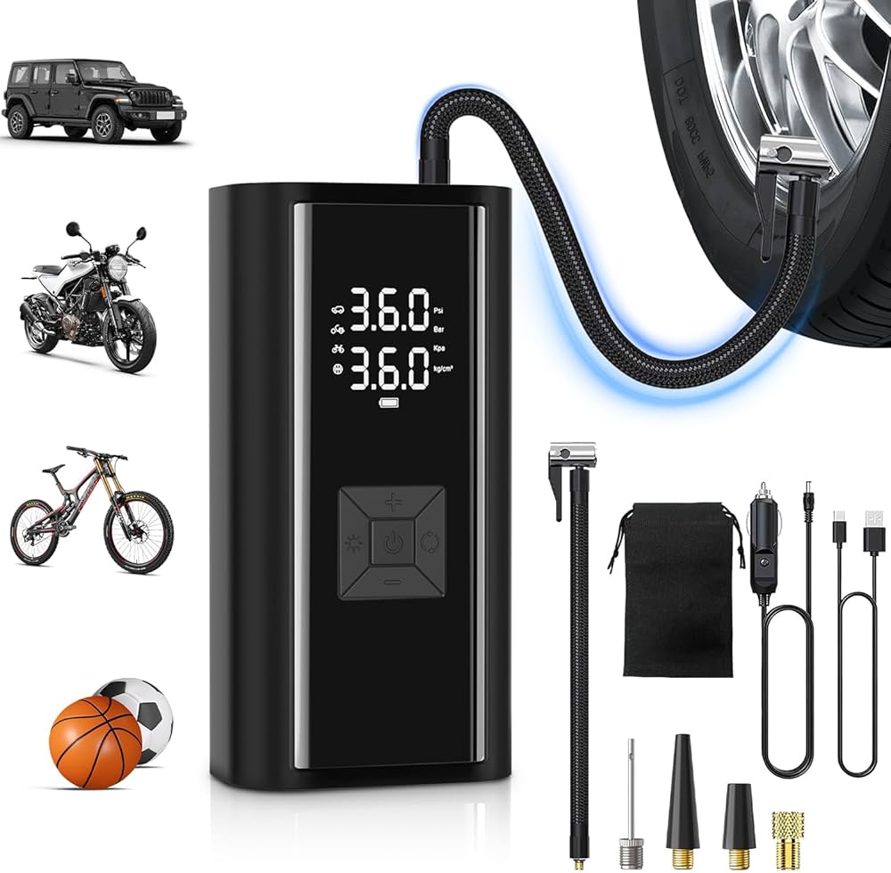 Amazon.co.jp: KOSEDA 電動空気入れ 電動 車 バイク ボール 自転車