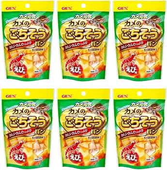 Amazon | ジェックス カメ元気 カメのごちそうパン えび味 餌 6袋入り