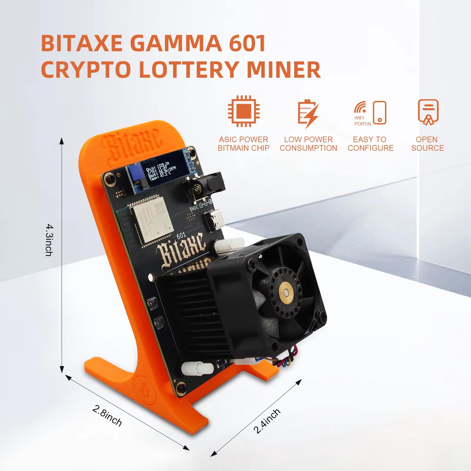 Amazon.co.jp: Bitaxe Gamma 601 bitcoin miner btc miner Solo Miner