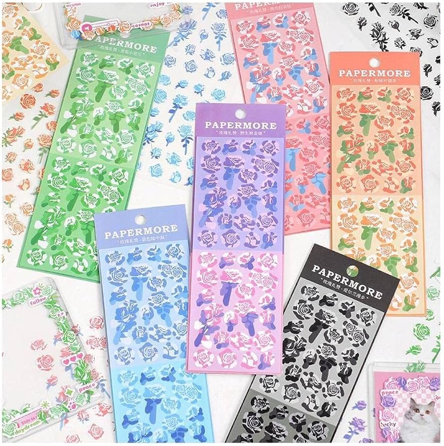 Amazon.co.jp: シール コラージュ素材 手帳シール ステッカー 大量