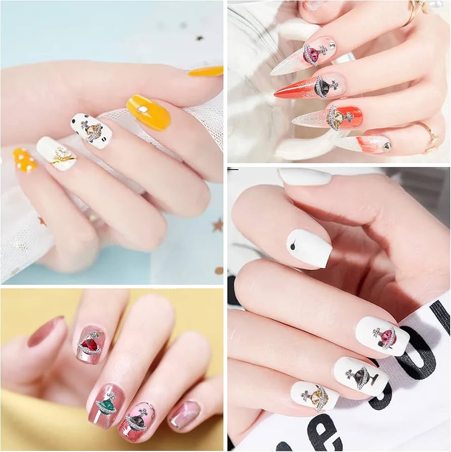 Amazon.co.jp: ラインストーン ネイルパーツ 30個セット 大きい 3D