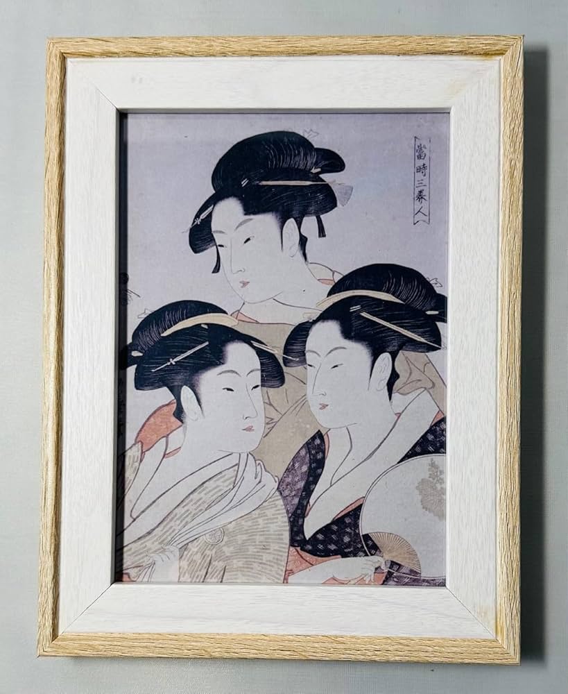 Amazon.co.jp: 喜多川歌麿 当時三美人(1793頃) : ホーム＆キッチン