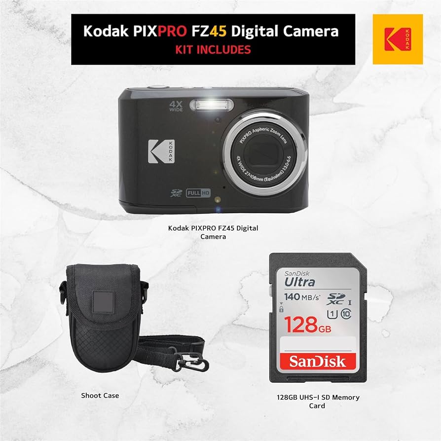 Amazon.com : Kodak PIXPRO FZ45 Digital Camera (Black), Point