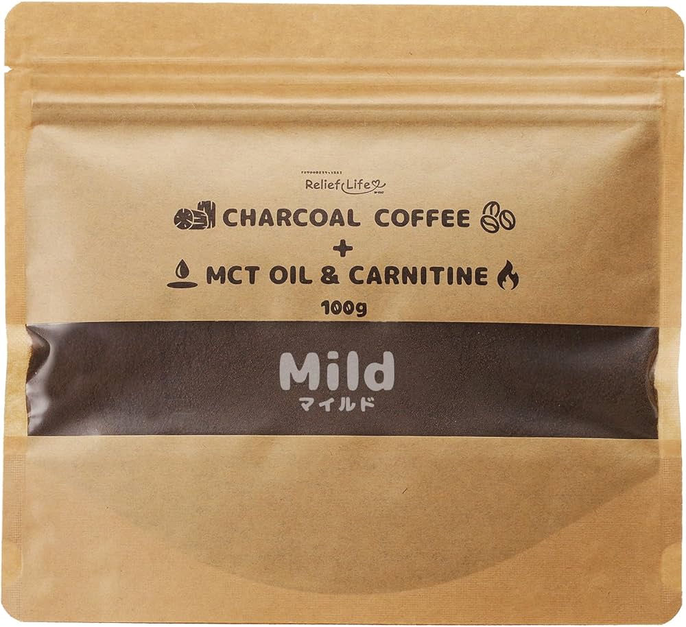Amazon.co.jp: チャコールコーヒー+ MCTオイル＆カルニチン (袋/100g