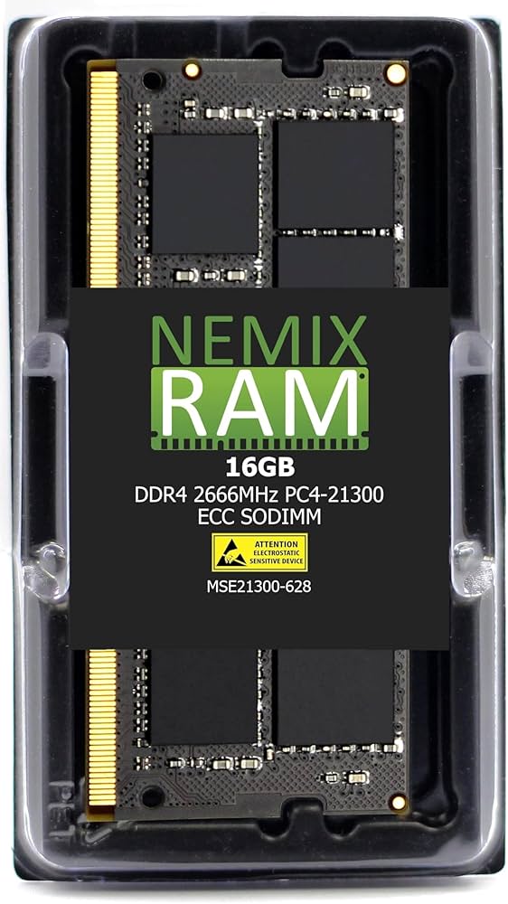 NEMIX RAM 16GB (1X16GB) DDR4 2666MHZ PC4-21300 2Rx8 1.2V CL19 260