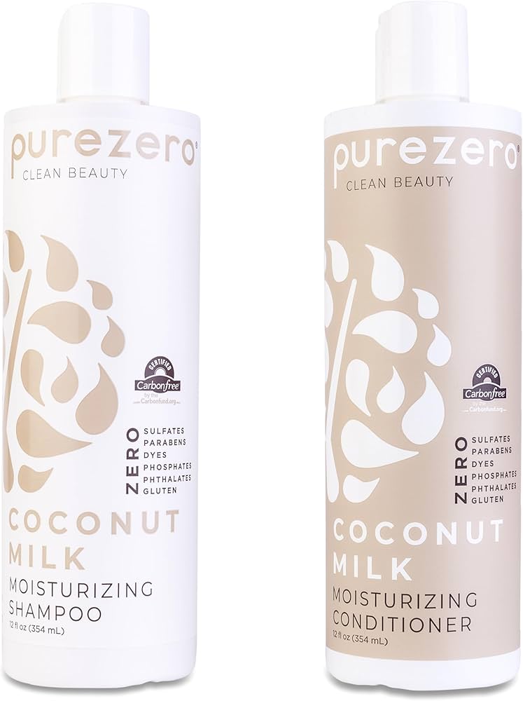 Amazon.com : Purezero Coconut Milk Shampoo & Conditioner Set - 100