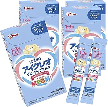 Amazon.co.jp: アイクレオ グローアップミルク スティック 13.6g×40本