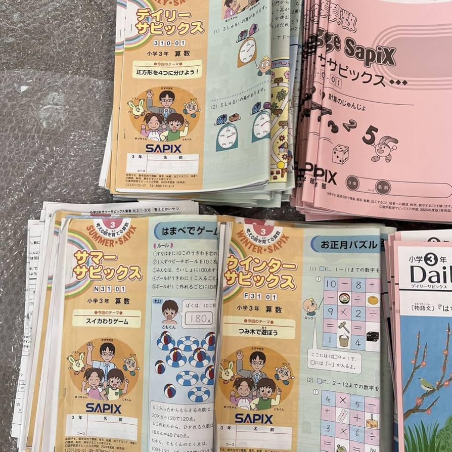 サピックス 3年 デイリー/夏期・冬期/算基礎トレ 2019年版 中古