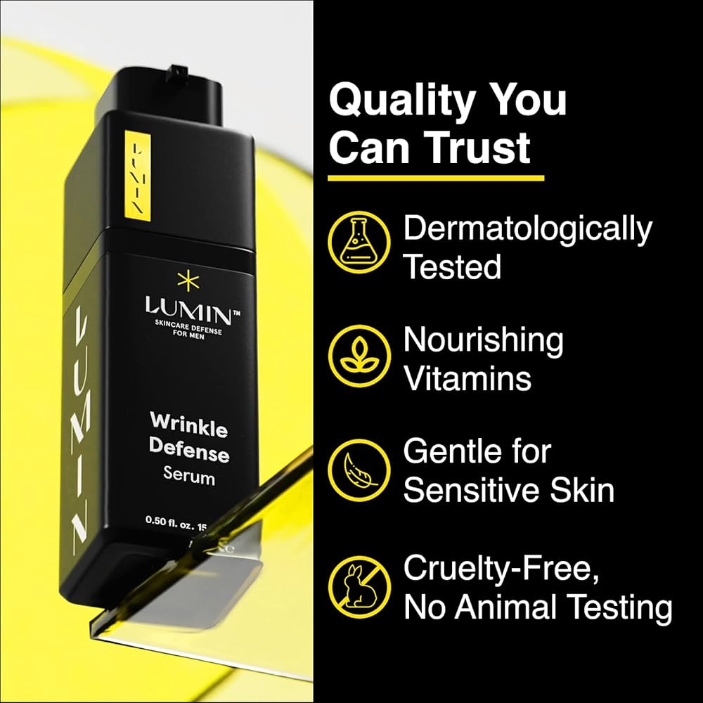 Amazon.com: Lumin Wrinkle Defense Serum for Men – Vitamin C