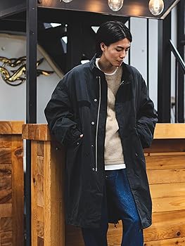 Amazon.co.jp: [ビームスハート] コート 3WAY ビッグシルエット モッズ