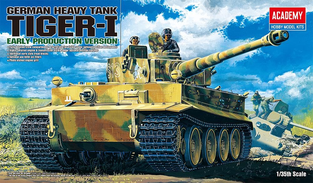 Amazon.com: Academy 1:35 - Pz.Kpfw.VI Tiger I Early with Interior