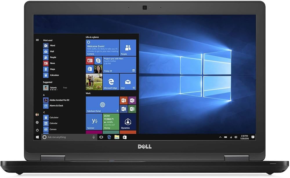 DELL Latitude 5580 Intel I5-7300U Ram 8Gb SSD 240Gb 15.6