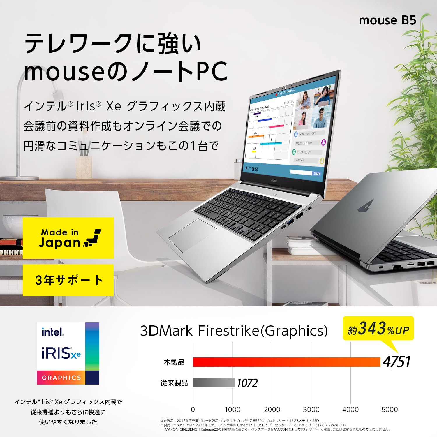 Amazon | 【Amazon.co.jp限定】 mouse 【3年保証】 15.6インチ ノート