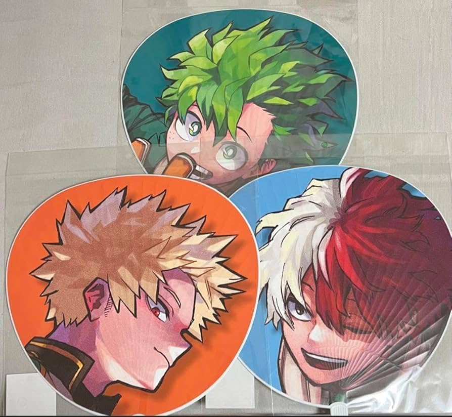 Amazon.co.jp: ヒロアカ うちわ ジャンプショップ デク 勝己 ショート