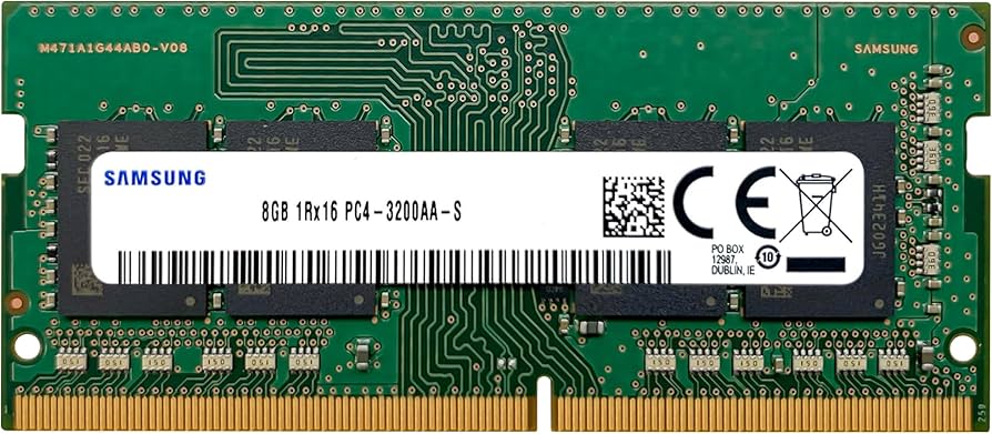 Samsung 8GB DDR4 3200MHz PC4-25600 (PC4-3200AA) CL22 SODIMM 1Rx16