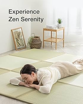 Amazon.com: FULI Japanese Square Tatami Rug, Lightweight Igusa Mat
