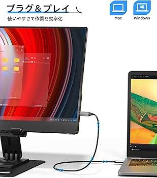 Amazon.co.jp: Ingnok モバイルモニター 15.6インチ FHD 1080P IPS