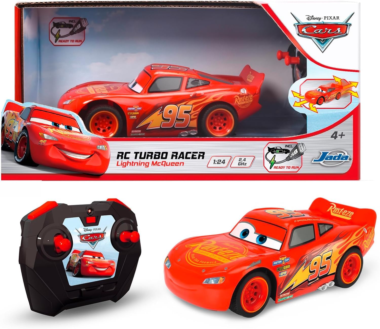 Amazon.co.jp: Cars カーズ ラジコンカー McQueen 18cm Disney