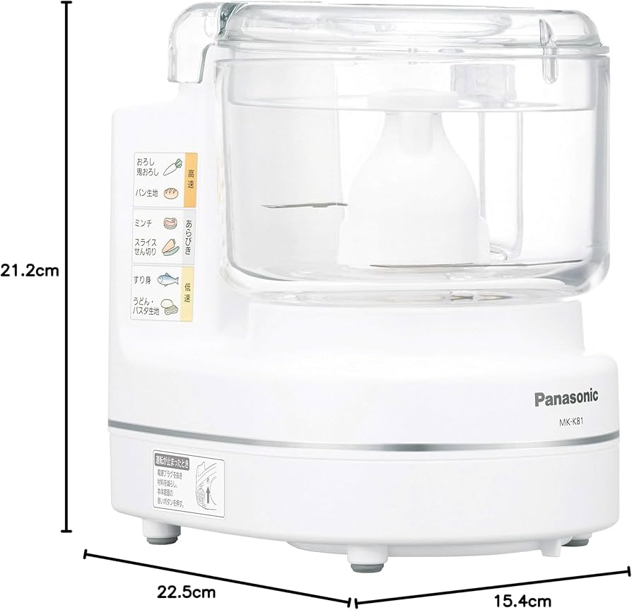 Amazon.co.jp: パナソニック フードプロセッサー きざむ する 混ぜる