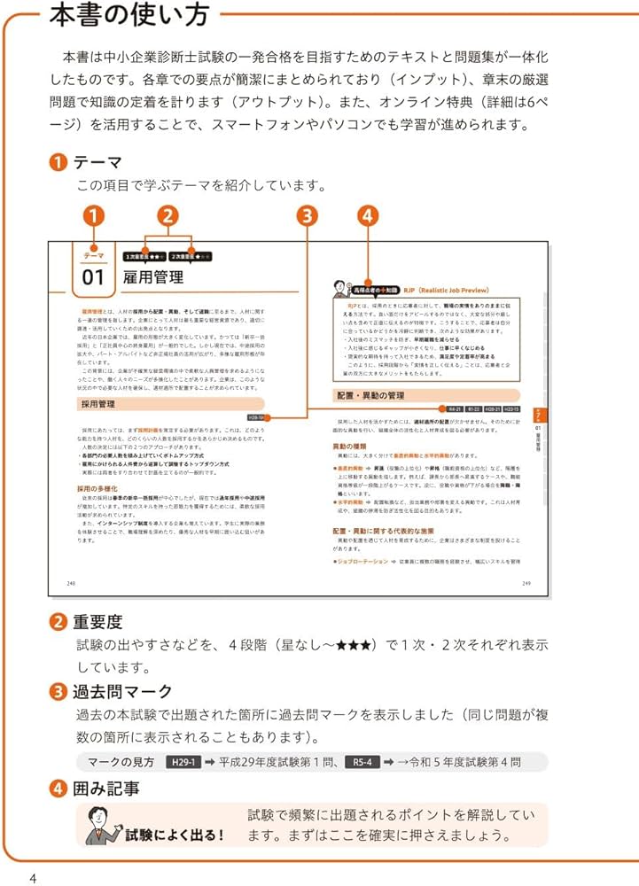 2026年度版 スタディング式 中小企業診断士テキスト&問題集 1企業経営