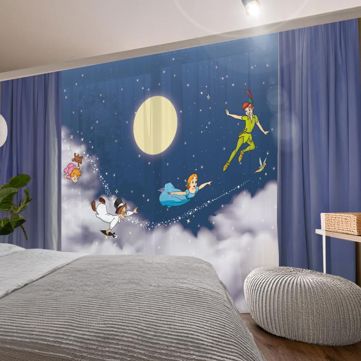 Amazon｜Disney(ディズニー) ピーターパン 壁を飾るアート UVカット