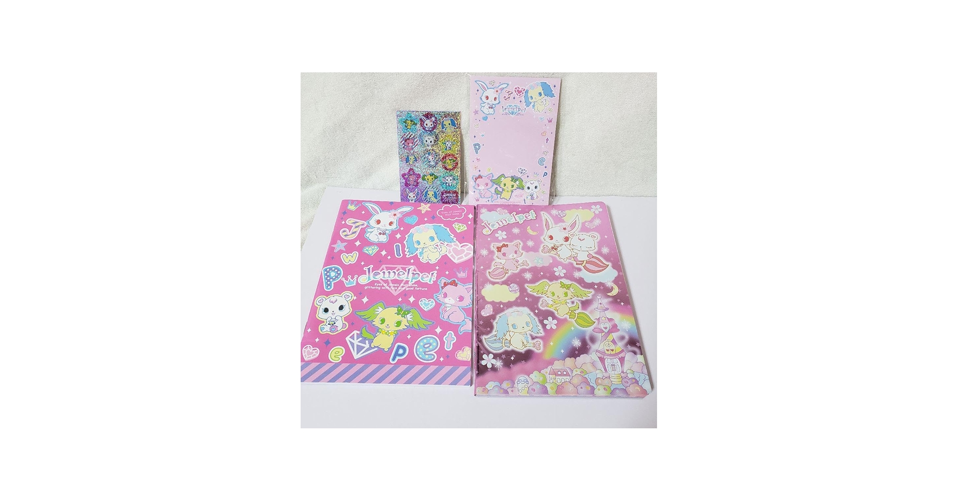 Amazon.co.jp: 平成レトロ 新 ジュエルペット ブック型 メモ帳 シール