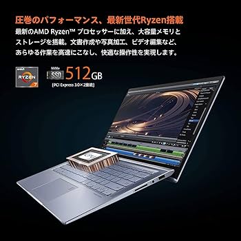 Amazon.co.jp: ASUS ノートパソコン ZenBook 14 (Ryzen™ 7 3700U / 8GB