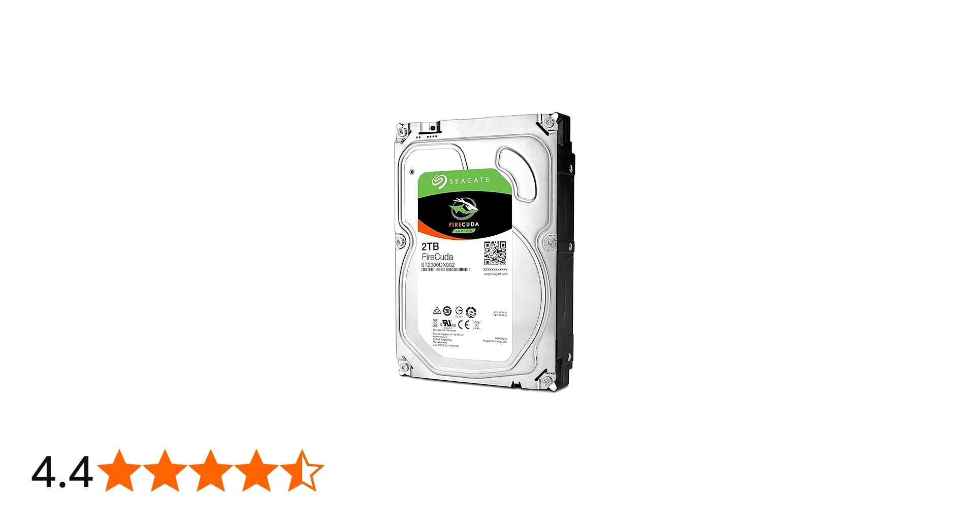Seagate ST2000DX002 FireCuda 2 TB internal hybrid hard drive (8.89