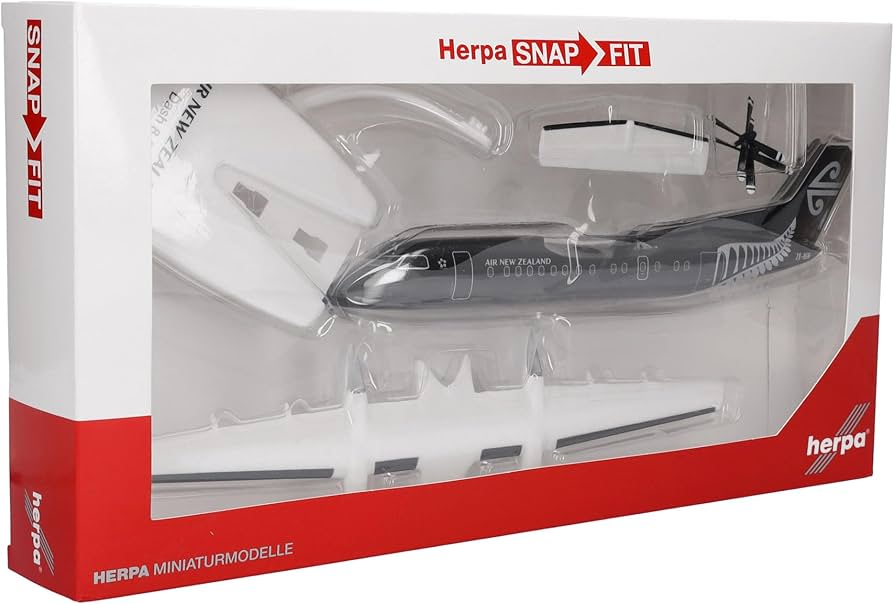 Amazon.com: Herpa Snap-Fit Model Airplane Air New Zealand DHC-8