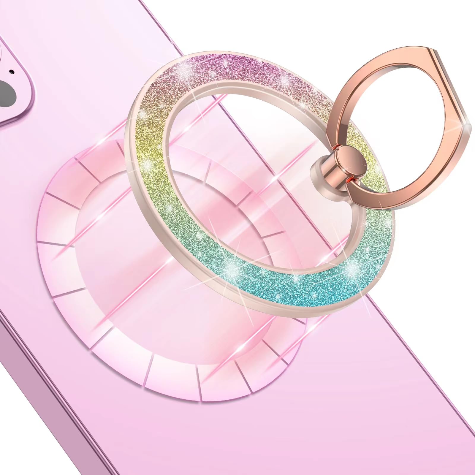 Amazon | Mindsky スマホリング 超強力MagSafe対応カラフル