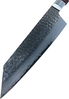 Amazon | 堺孝行 槌目ダマスカス VG10割込み 33層 剣型牛刀 190mm