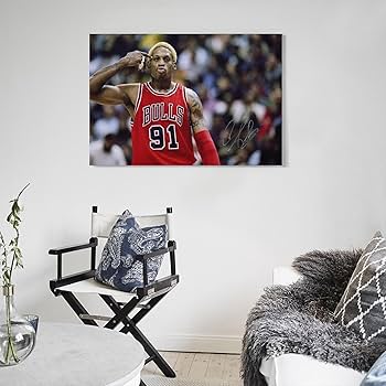 Amazon.co.jp: デニス・ロッドマン スポーツスターポスター アート