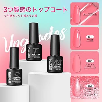 Amazon | PEACECOLOR ジェルネイルキット 全39点 22色ジェルネイル