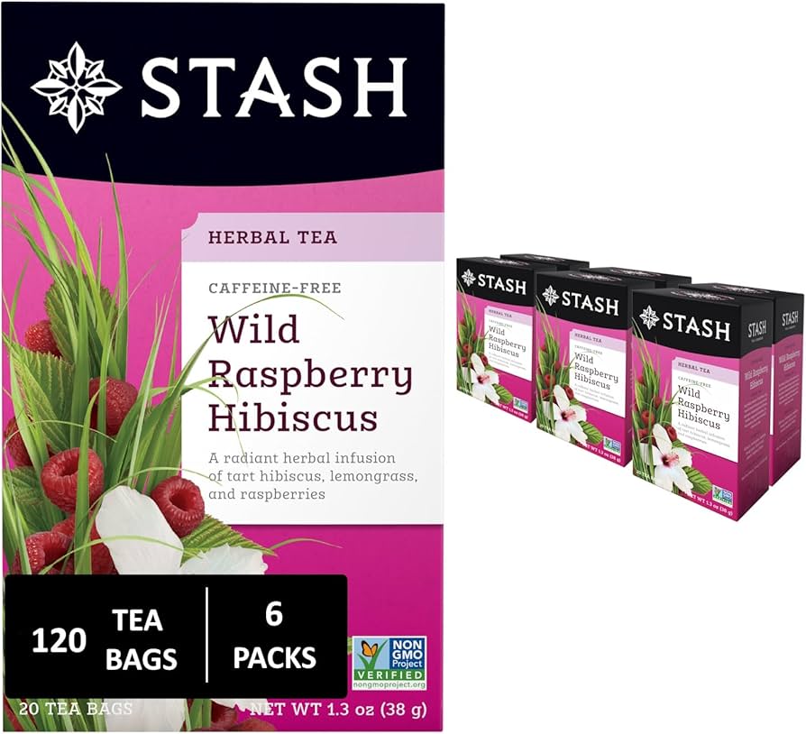 Amazon.com : Stash Tea Wild Raspberry Hibiscus Herbal Tea