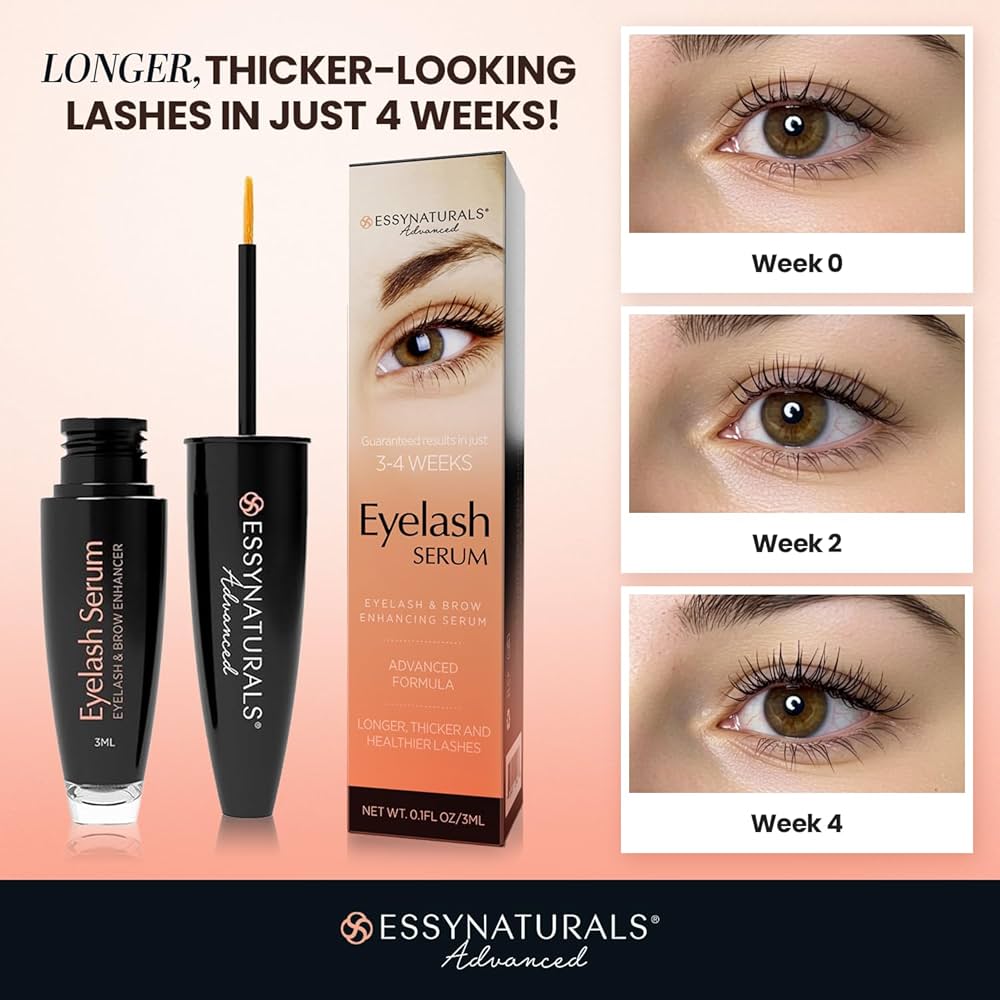 Amazon.com: Essynaturals Eyelash Growth Serum, Premium Eyelash