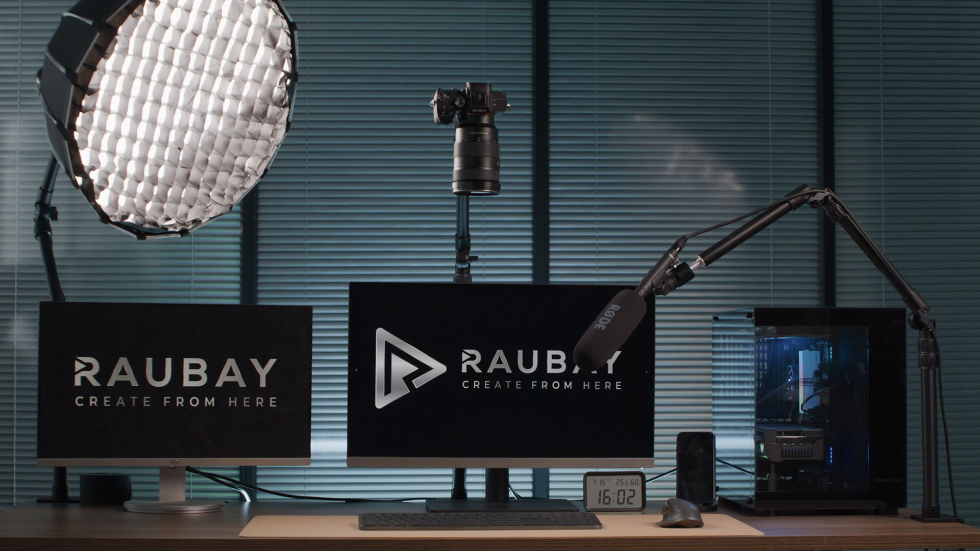 Watch RAUBAY Desktop Magic Arm Heavy Duty Camera Desk Mount DMA01