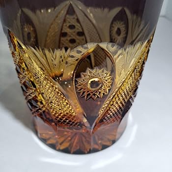 Amazon | w168 黒木国昭 綾切子 オールドファッション グラス 極 共箱