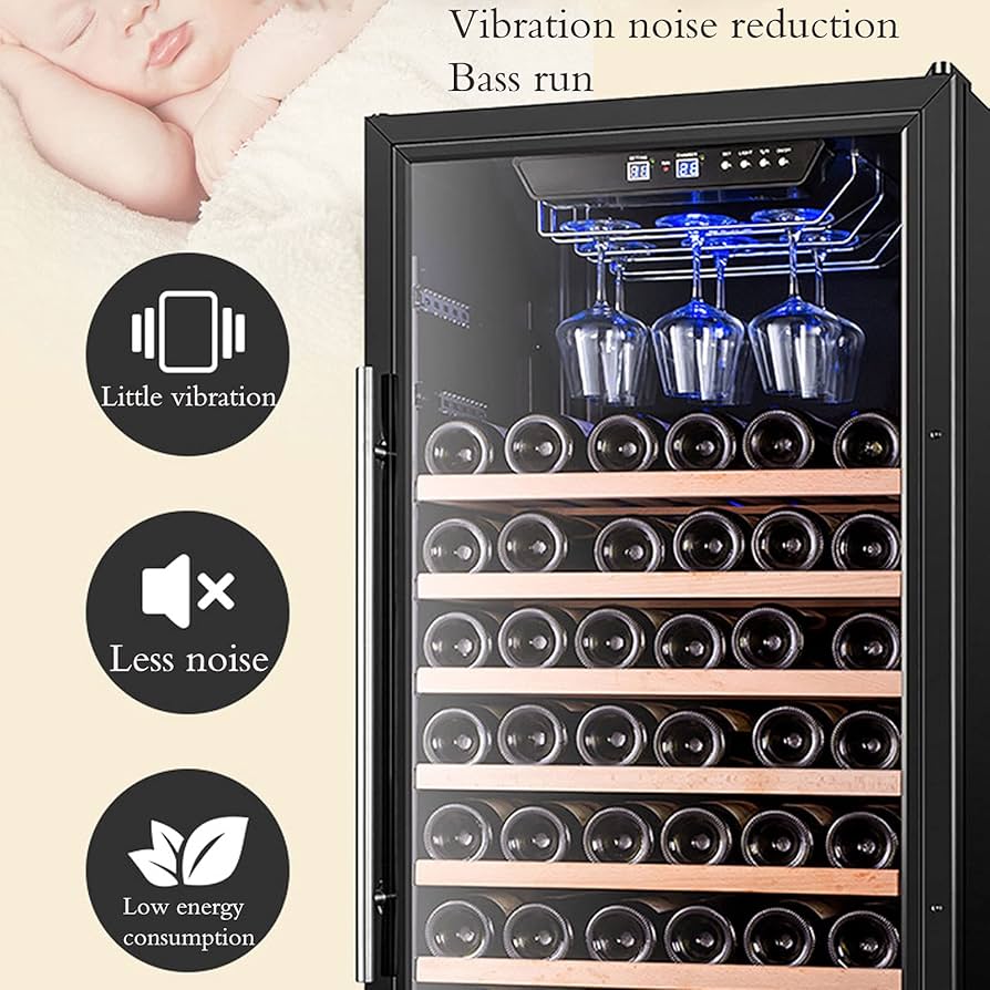 Amazon.co.jp: 62ボトルコンプレッサーワインクーラー冷蔵庫（ロック