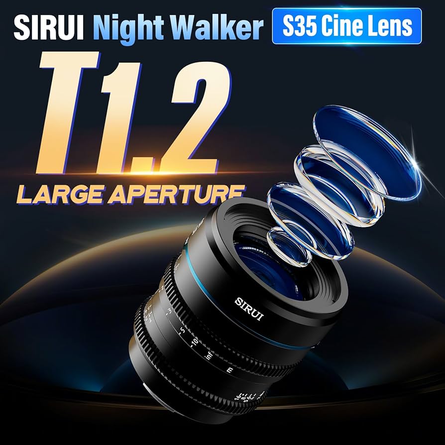 Amazon.com : SIRUI Night Walker 55mm S35 Manual Focus Cine Lens