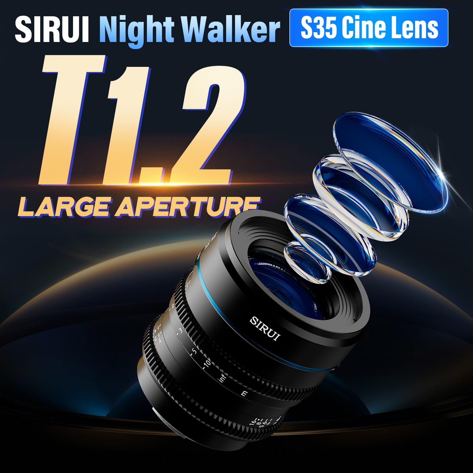 Amazon.co.jp: SIRUI Night Walker 35mm T1.2 シネレンズ 大口径