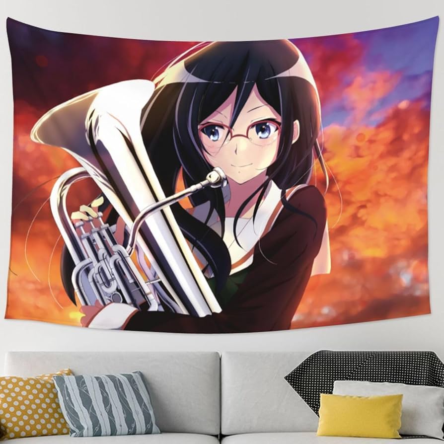 Amazon.co.jp: タペストリー 響け！ユーフォニアム 田中あすか 背景布