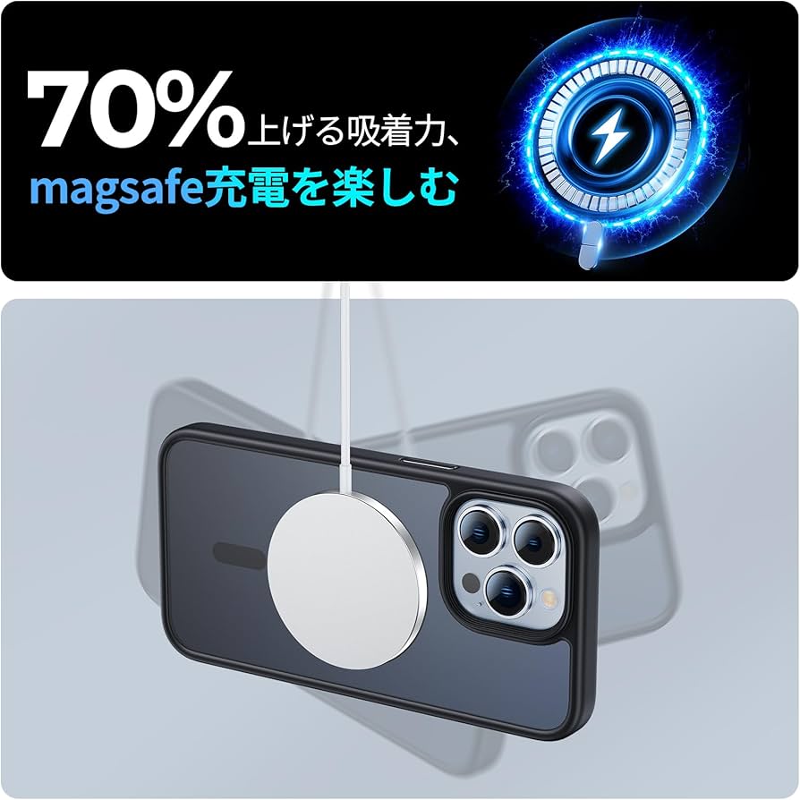 Amazon.co.jp: NIMASO ケース MagSafe対応 iPhone13Pro 用 ケース 半